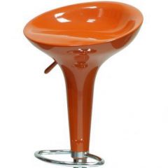 Барный стул Barneo N-100 Bomba оранжевый глянец в Надыме - nadym.mebel24.online | фото 2