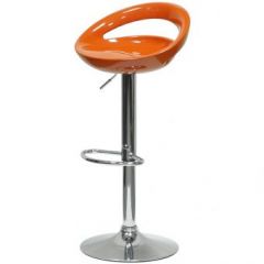 Барный стул Barneo N-6 Disco оранжевый глянец в Надыме - nadym.mebel24.online | фото