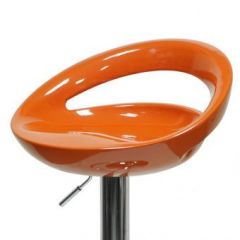 Барный стул Barneo N-6 Disco оранжевый глянец в Надыме - nadym.mebel24.online | фото 2