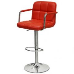 Барный стул Barneo N-69 Kruger Arm Красный в Надыме - nadym.mebel24.online | фото 1