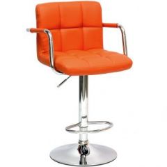 Барный стул Barneo N-69 Kruger Arm Оранжевый в Надыме - nadym.mebel24.online | фото