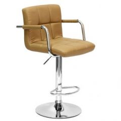 Барный стул Barneo N-69 Kruger Arm Светло-коричневый в Надыме - nadym.mebel24.online | фото 1