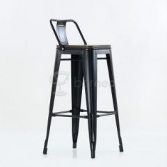 Барный стул N-238 Tolix Wood style Черный в Надыме - nadym.mebel24.online | фото 5