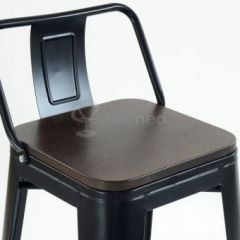 Барный стул N-238 Tolix Wood style Черный в Надыме - nadym.mebel24.online | фото 3