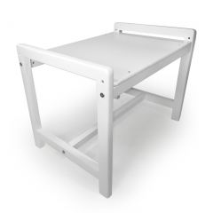 Детский растущий комплект стол и два стула  Я САМ "Лофт" (Белый, Белый) в Надыме - nadym.mebel24.online | фото 3