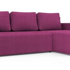 Диван угловой Алиса 3 Shaggy FUCHSIA - TEOS BLACK в Надыме - nadym.mebel24.online | фото