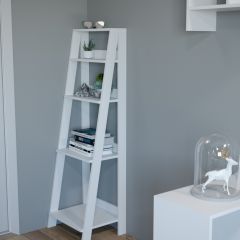 Этажерка лофт (белый) в Надыме - nadym.mebel24.online | фото 2
