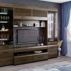 Гостиная Камелия Композиция 11 (Гикори Джексон темный) в Надыме - nadym.mebel24.online | фото