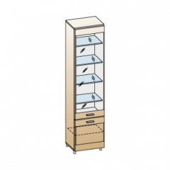 Гостиная Камелия Композиция 11 (Гикори Джексон темный) в Надыме - nadym.mebel24.online | фото 2
