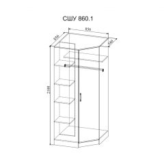 СОФИ Гостиная (модульная) дуб сонома/белый глянец в Надыме - nadym.mebel24.online | фото 25