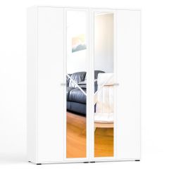 Камелия Шкаф 4-х створчатый, цвет белый, ШхГхВ 160х48х220 см., универсальная сборка, можно использовать как два отдельных шкафа в Надыме - nadym.mebel24.online | фото 1