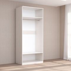Кэт-4 Шкаф 2-х ств (2 дв зерк) (МДФ Бодега белая) в Надыме - nadym.mebel24.online | фото 2