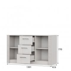 ГАММА 20 Комод 3 ящика 2-х створчатый Серия №4 в Надыме - nadym.mebel24.online | фото 2