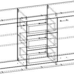 СОНАТА КС-1500 Комод (Дуб сонома/Белый глянец) в Надыме - nadym.mebel24.online | фото 2