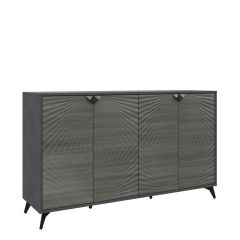 Комодино ПМ-390.03 Комод (ЛДСП Матера/МДФ Санторини темный) в Надыме - nadym.mebel24.online | фото