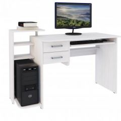 Компьютерный стол №12 (Анкор белый) в Надыме - nadym.mebel24.online | фото 2