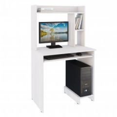 Компьютерный стол №13 (Анкор белый) в Надыме - nadym.mebel24.online | фото 2