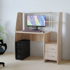 Компьютерный стол КЛ №6.2 левый (Дуб баррик) в Надыме - nadym.mebel24.online | фото