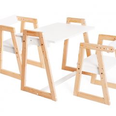 Комплект детской мебели стол и  два стула Я САМ "Лофт-Дуо" (Белый) в Надыме - nadym.mebel24.online | фото 2