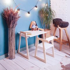 Комплект детской мебели стол и  два стула Я САМ "Лофт-Дуо" (Белый) в Надыме - nadym.mebel24.online | фото 10
