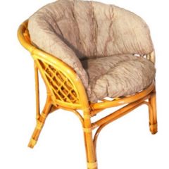 Кресло Багама, подушки светлые полные шенил (Мёд) в Надыме - nadym.mebel24.online | фото