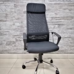 Кресло Barneo K-116 для персонала (черная ткань, черная сетка) в Надыме - nadym.mebel24.online | фото