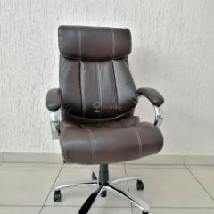 Кресло Barneo K-303 для руководителя (коричневая экокожа) в Надыме - nadym.mebel24.online | фото