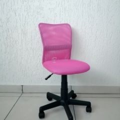 Кресло Barneo K-401 детское (розовая ткань/сетка) в Надыме - nadym.mebel24.online | фото