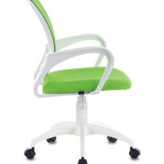 Кресло BRABIX "Fly MG-396W", пластик белый, сетка, салатовое, 532403 в Надыме - nadym.mebel24.online | фото 2