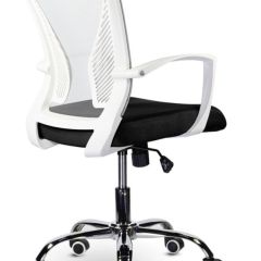 Кресло BRABIX "Wings MG-306" (пластик белый, хром, сетка, серое/черное) 532010 в Надыме - nadym.mebel24.online | фото 4