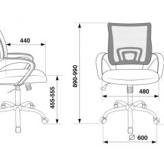 Кресло Бюрократ CH-695N/SL/DG/TW-11 темно-серый TW-04 черный TW-11 в Надыме - nadym.mebel24.online | фото 4