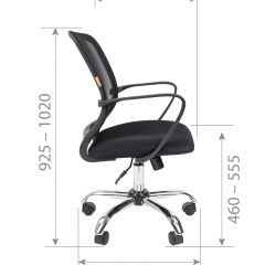 Кресло для оператора CHAIRMAN 698 хром (ткань TW 12/сетка TW 04) в Надыме - nadym.mebel24.online | фото 7