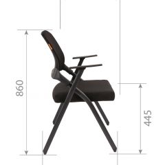 Кресло для посетителей CHAIRMAN NEXX (ткань стандарт черный/сетка DW-61) в Надыме - nadym.mebel24.online | фото 7