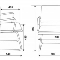 Кресло для посетителя Бюрократ CH-993-Low-V/Brown коричневый в Надыме - nadym.mebel24.online | фото 3