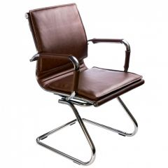 Кресло для посетителя Бюрократ CH-993-Low-V/Brown коричневый в Надыме - nadym.mebel24.online | фото