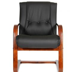 Кресло для посетителя CHAIRMAN  653 V (Кожа) Черное в Надыме - nadym.mebel24.online | фото 2