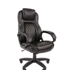 Кресло для руководителя  CHAIRMAN 432 (Экокожа черная) в Надыме - nadym.mebel24.online | фото