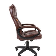 Кресло для руководителя  CHAIRMAN 432 (Экокожа коричневая) в Надыме - nadym.mebel24.online | фото 3