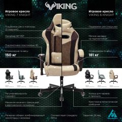 Кресло игровое Бюрократ VIKING 6 KNIGHT BL FABRIC синий в Надыме - nadym.mebel24.online | фото 5