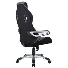 Кресло компьютерное BRABIX Techno GM-002 (ткань) черное/серое, вставки белые (531815) в Надыме - nadym.mebel24.online | фото 5
