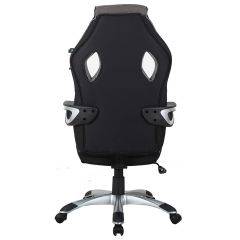 Кресло компьютерное BRABIX Techno GM-002 (ткань) черное/серое, вставки белые (531815) в Надыме - nadym.mebel24.online | фото 6