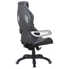 Кресло компьютерное BRABIX Techno Pro GM-003 (экокожа черное/серое, вставки серые) 531814 в Надыме - nadym.mebel24.online | фото 7