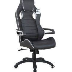 Кресло компьютерное BRABIX Techno Pro GM-003 (экокожа черное/серое, вставки серые) 531814 в Надыме - nadym.mebel24.online | фото 2