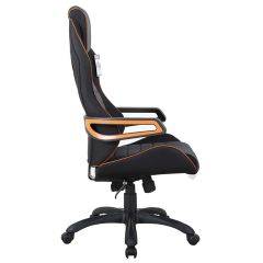 Кресло компьютерное BRABIX Techno Pro GM-003 (ткань черное/серое, вставки оранжевые) 531813 в Надыме - nadym.mebel24.online | фото 3