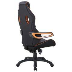 Кресло компьютерное BRABIX Techno Pro GM-003 (ткань черное/серое, вставки оранжевые) 531813 в Надыме - nadym.mebel24.online | фото 6