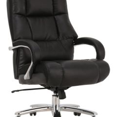 Кресло офисное BRABIX PREMIUM "Bomer HD-007" (рециклированная кожа, хром, черное) 531939 в Надыме - nadym.mebel24.online | фото 1