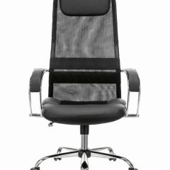 Кресло офисное BRABIX PREMIUM "Stalker EX-608 CH" (хром, ткань-сетка/кожзам, черное) 532091 в Надыме - nadym.mebel24.online | фото 3