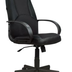 Кресло офисное BRABIX "City EX-512" (кожзам черный, ткань черная) 531407 в Надыме - nadym.mebel24.online | фото 1