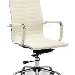 Кресло офисное BRABIX "Energy EX-509" (экокожа, хром, бежевое) 531166 в Надыме - nadym.mebel24.online | фото 1