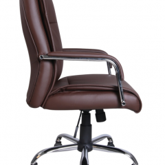 Кресло офисное BRABIX "Space EX-508" (экокожа, хром, коричневое) 531164 в Надыме - nadym.mebel24.online | фото 2